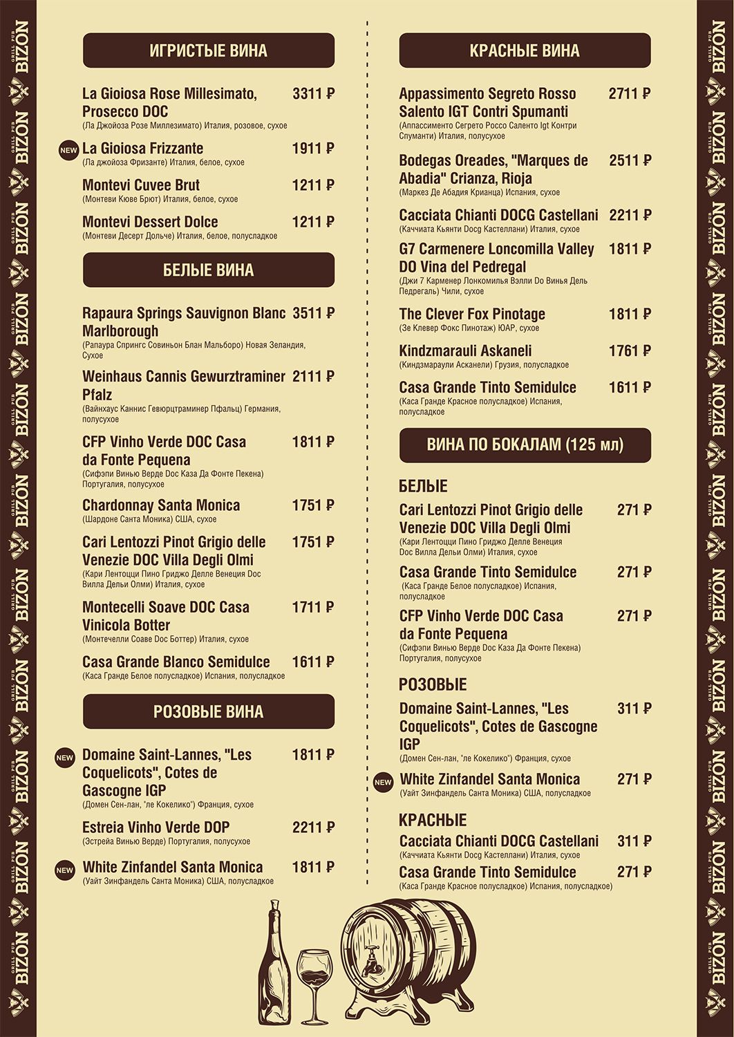 Portside pub & grille sebastian menu